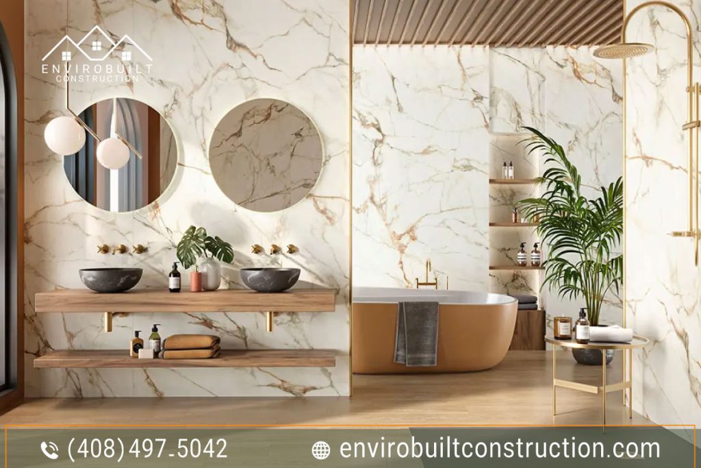 Affordable Bathroom Remodeling in Palo Alto features a beautifully redesigned bathroom